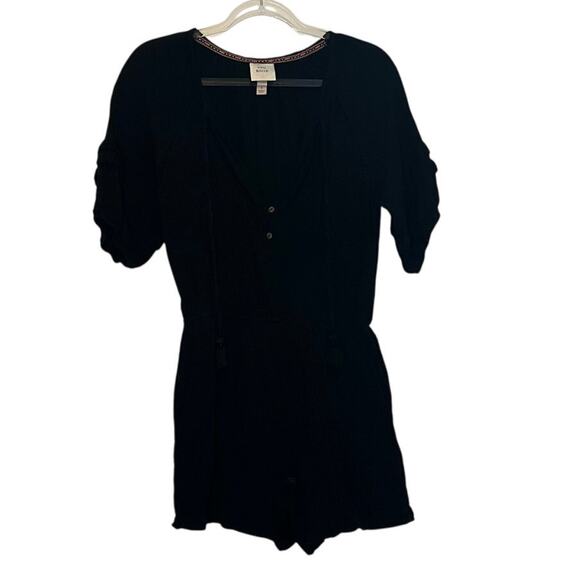 Knox Rose Black Boho Romper S - Picture 1 of 3